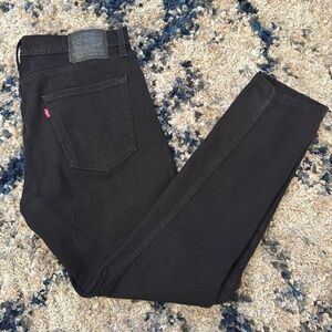 Levi’s 512 Slim Taper Jeans Men’s Size 34x30 Black Wash Denim